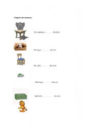 English Worksheet: prepositions of place