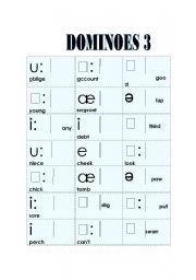 Phonetic dominoes 3