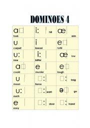 English worksheet: Phonetic dominoes 4