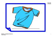 English worksheet: flash-cards on clothes