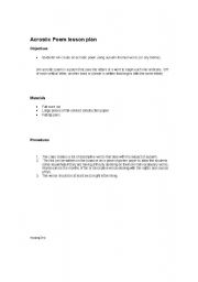 English worksheet: writing an acrostic poem lesson plan