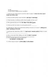 English Worksheet: Mr. Bean Room 426