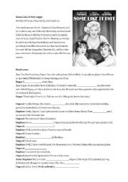 English Worksheet: Some Like it Hot