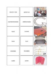 English worksheet: American English / British English Picture Cards 5