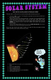 English Worksheet: solar system