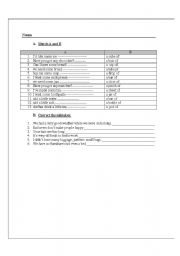 English Worksheet: nouns 