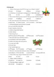 English worksheet: christmas