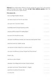 English Worksheet: welcome