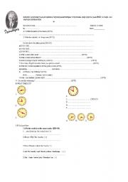 English worksheet: exam paper