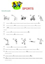 English worksheet: SPORTS