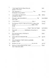 English Worksheet: COMPARATIVES VS SUPERLATIVES