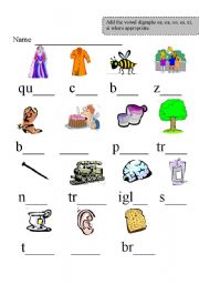 vowel digraphs 