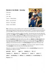 English Worksheet: Malcolm in the Middle - Smunday