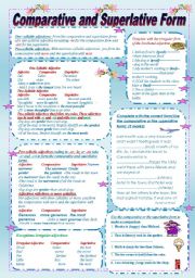 English Worksheet: Comparative and Superlative form