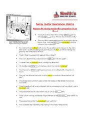 English worksheet: car crash