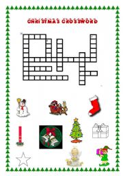 English Worksheet: Christmas Crossword !
