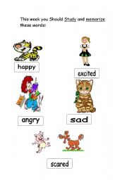 English worksheet: vocabulary