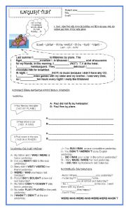 English Worksheet: PAST SIMPLE TEST