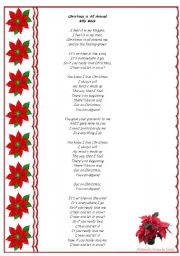 English Worksheet: Cristmas is all around SONG