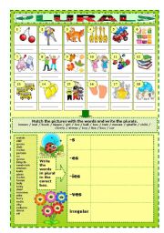 English Worksheet: plurals