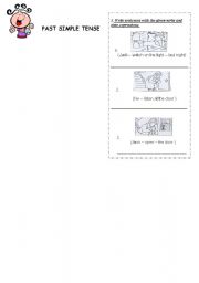 English Worksheet: Past Simple-Regular Verbs-Worksheet