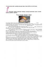 English Worksheet: an enjoyable text!!