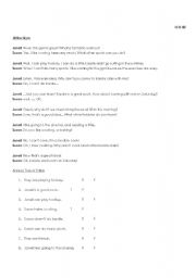 English Worksheet: Reading Present Continuous/Simple Present Sports/Hobbies
