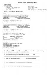 English worksheet: Peal Jam song - the fixer