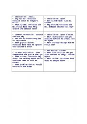 English Worksheet: Dr Jekyll and Mr Hyde