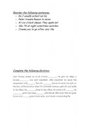 English worksheet: Frequency.