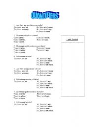 English worksheet: QUANTIFIERS