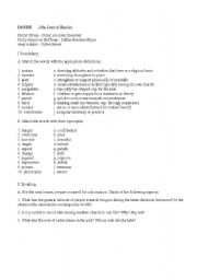 English worksheet: Doubt movie - worksheet.