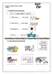 English worksheet: vocabulary