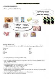 English worksheet: how to make a potion