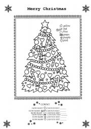 Merry Christmas Colouring Sheet