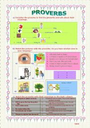 English Worksheet: English Proverbs