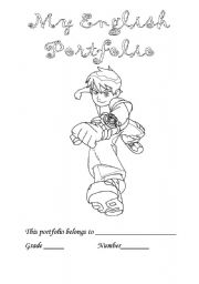 English worksheet: benten portfolio cover