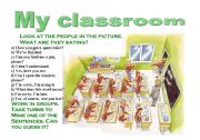 English Worksheet: My classroom