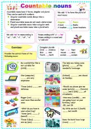 COUNTABLE NOUNS