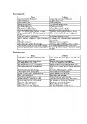English worksheet: Simple past  15 phrases
