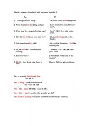English worksheet: The verb feel