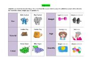 English Worksheet: Adjective