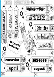 English Worksheet: MONTHS