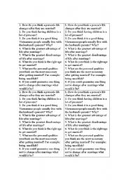 English Worksheet: talk topic