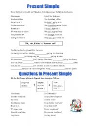 Present Simple - questions in present simple