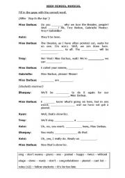 English worksheet: HIGH SCHOOL MUSICAL