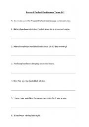 English Worksheet: Present perfect / present perfect continuous grammar presentation