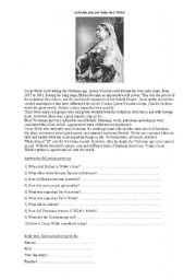 English Worksheet: Oscar Wilde and his time
