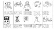 English Worksheet: toys  game