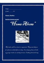 English Worksheet: Home Alone